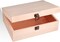 Unfinished Pine Wood Box - Large Wooden Boxes with Hinged Lid for Craft, DIY, Hobbies, Jewelry, Home Storage, 8 x 6 x 3 inch